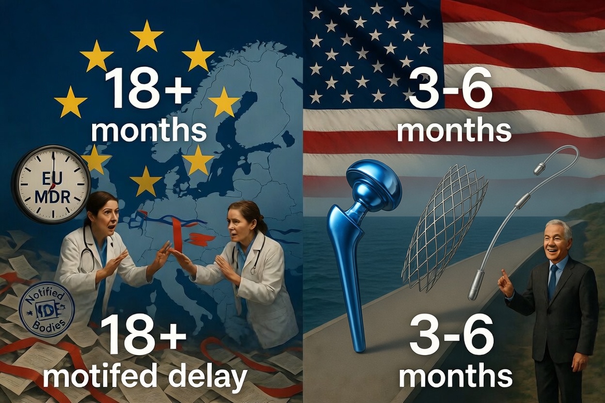 A medical device inaccessible to European patients due to MDR certification delays.