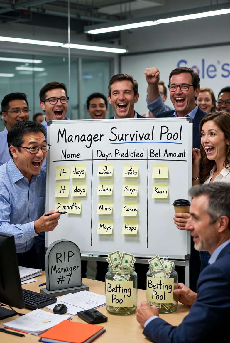A quality manager at a whiteboard in a medical device manufacturing facility under operational pressure.